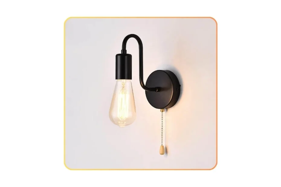 JZCDR Vintage Pull Chain Wall Sconce Review – Timeless Charm with Retro Elegance