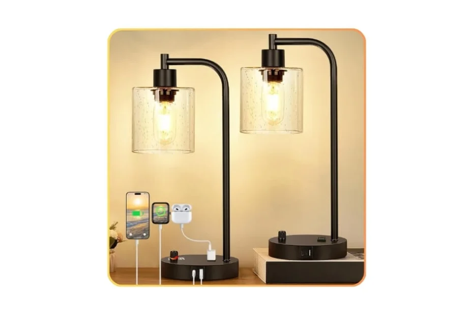 Lynnoland Industrial Table Lamps with USB Ports – Full Review (1)
